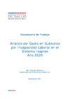 Análisis del Gasto en SIL. Sistema Isapre. 2020