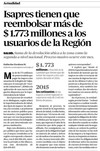 Isapres tienen que reembolsar más de  $1.773 millones a los usuarios de la Región