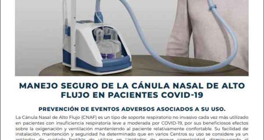 Cápsula N°2: Manejo seguro de la cánula nasal de alto flujo en pacientes COVID­19