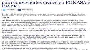Superintendencia de Salud de Atacama revela beneficios para convivientes civiles en Fonasa e Isapres